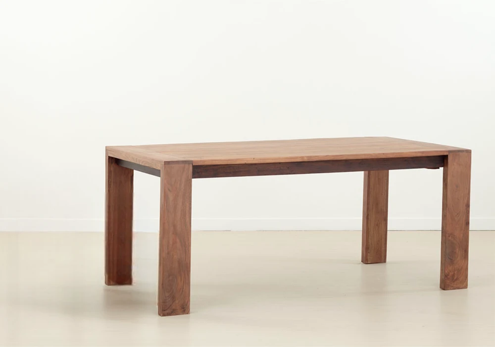 Ensemble Table Rectangulaire Sweden + 6 Chaises Bois d'Acacia Votre Magasin de Meuble et Électroménager à La Réunion !