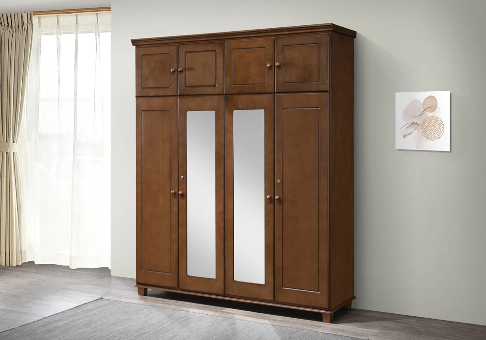 Armoire 8 Portes avec Miroirs PK Oak Marcus Armoires, Commodes & Chevets Votre Magasin de Meuble et Électroménager à La Réunion !