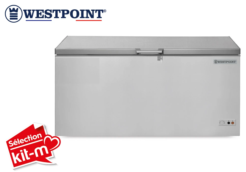 Congélateur Coffre 412L Silver Westpoint (WBXN-45E24.ELS) Congélateurs Votre Magasin de Meuble et Électroménager à La Réunion !