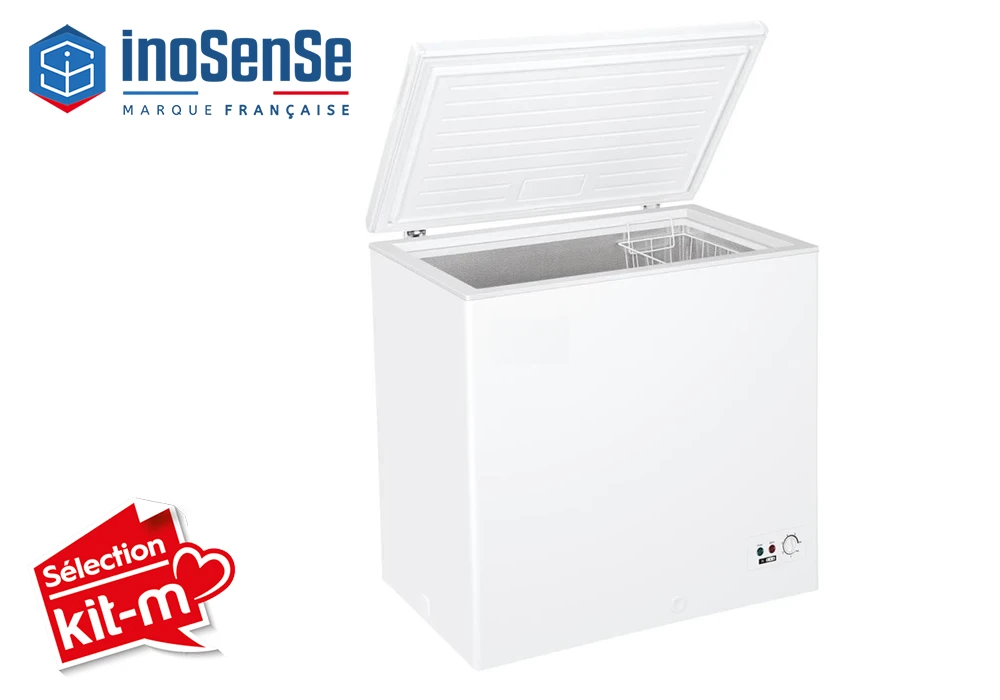 Congélateur Coffre 203L InoSense Congélateurs Votre Magasin de Meuble et Électroménager à La Réunion !