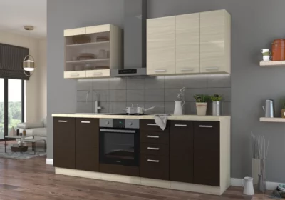 Ensemble de Cuisine Chamonix 240cm Ensembles Cuisine Votre Magasin de Meuble et Électroménager à La Réunion !