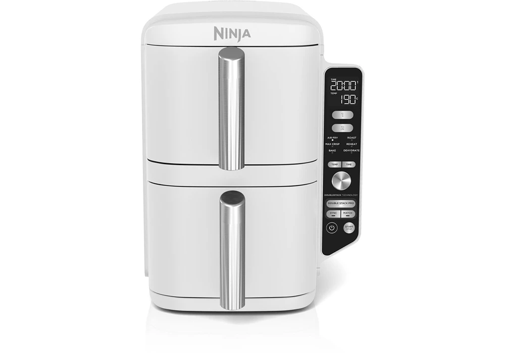 Friteuse Duo AIR FRYER XL 9.5L Blanc Ninja (SL400EUWH) Cuisine Votre Magasin de Meuble et Électroménager à La Réunion !