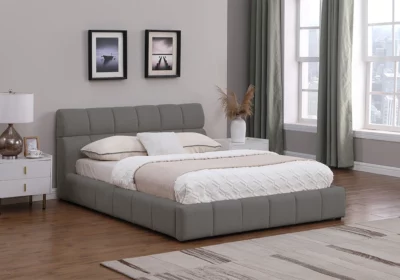 Lit 160x200cm Gris Marlie