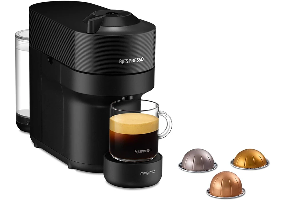 Cafetière Capsule Nespresso Vertuo Pop Noir Magimix (11729) Boissons (Café, Thé, Jus) Votre Magasin de Meuble et Électroménager à La Réunion !