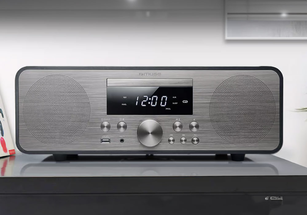 Micro Chaîne Hifi FM/CD Muse (M880BTC) Barres de Son, Enceintes & Radios Votre Magasin de Meuble et Électroménager à La Réunion !