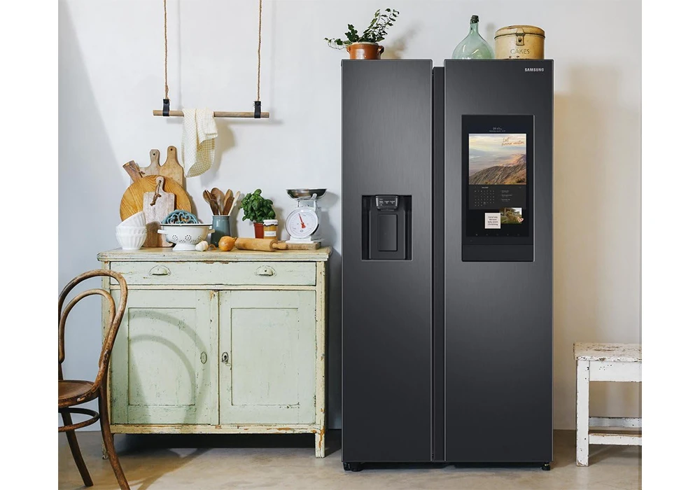 Réfrigérateur Américain Family Hub Samsung (RS6HDG883EB1) Électroménager Votre Magasin de Meuble et Électroménager à La Réunion !