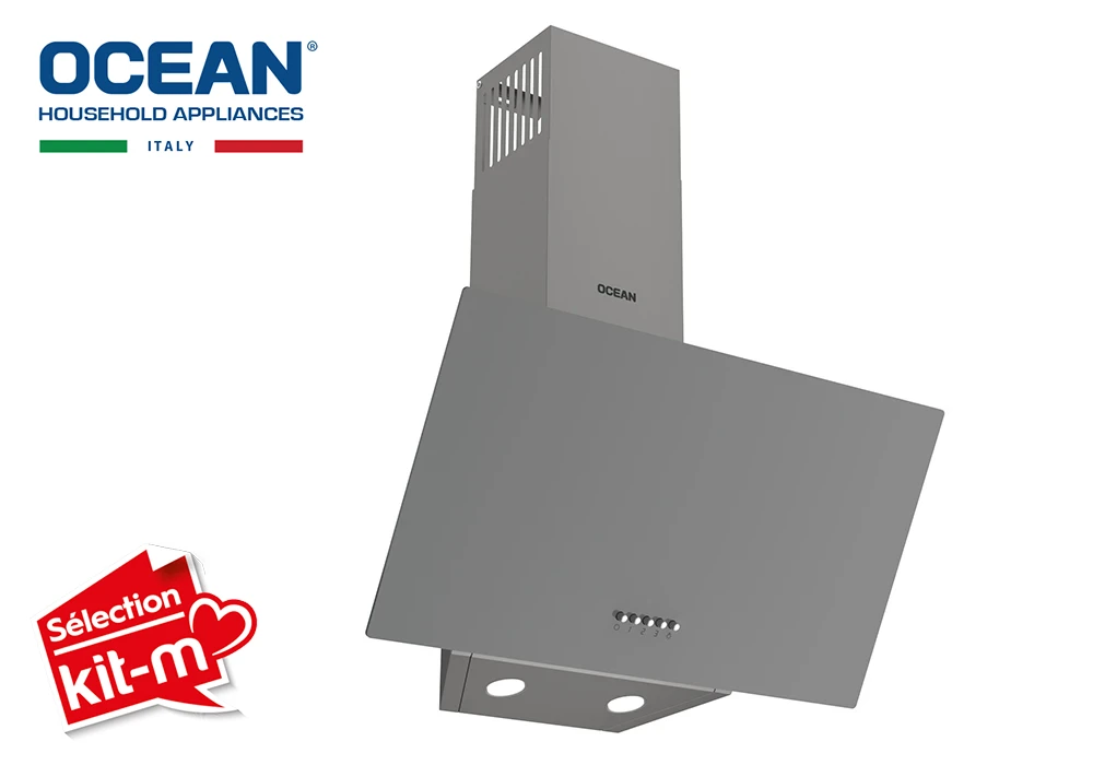 Hotte Murale Inclinée 60cm Ocean (OD1CHR63GGCFCE) Cuisson Votre Magasin de Meuble et Électroménager à La Réunion !