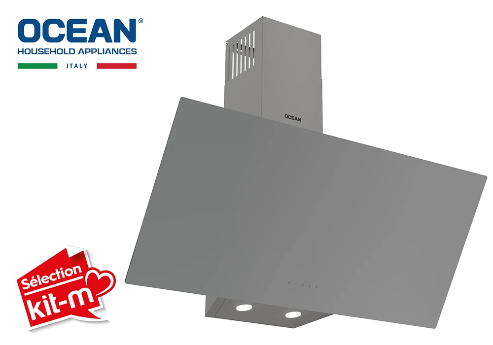 Hotte Murale Inclinée 90cm Ocean (OD1CHR95GGTCCFC) Cuisson Votre Magasin de Meuble et Électroménager à La Réunion !