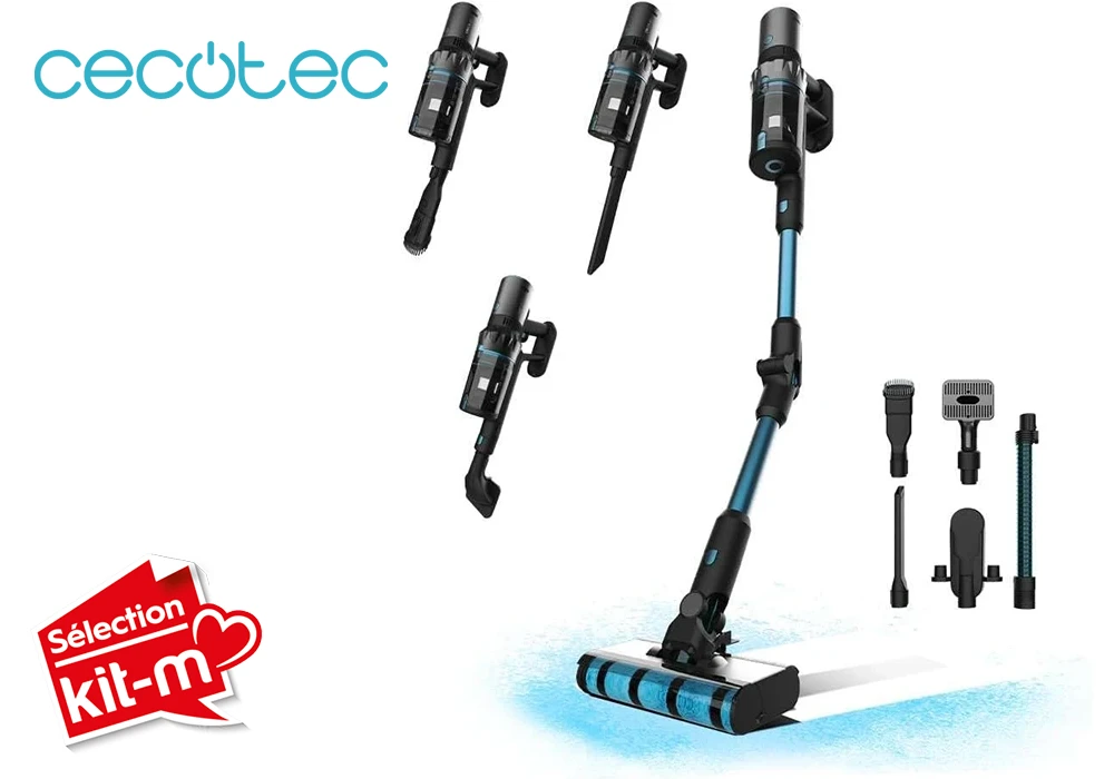 Aspirateur balai Conga Rockstar 3500 Storm ErgoTwice Animal 3-en-1 Cecotec (08430) Nettoyage Votre Magasin de Meuble et Électroménager à La Réunion !