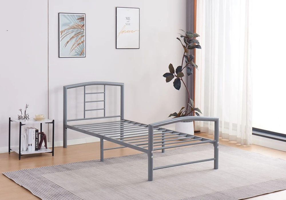 Lit 90x190cm en Métal Chambres à Coucher Votre Magasin de Meuble et Électroménager à La Réunion ! 6 Lit 90x190cm en Métal – Image 1