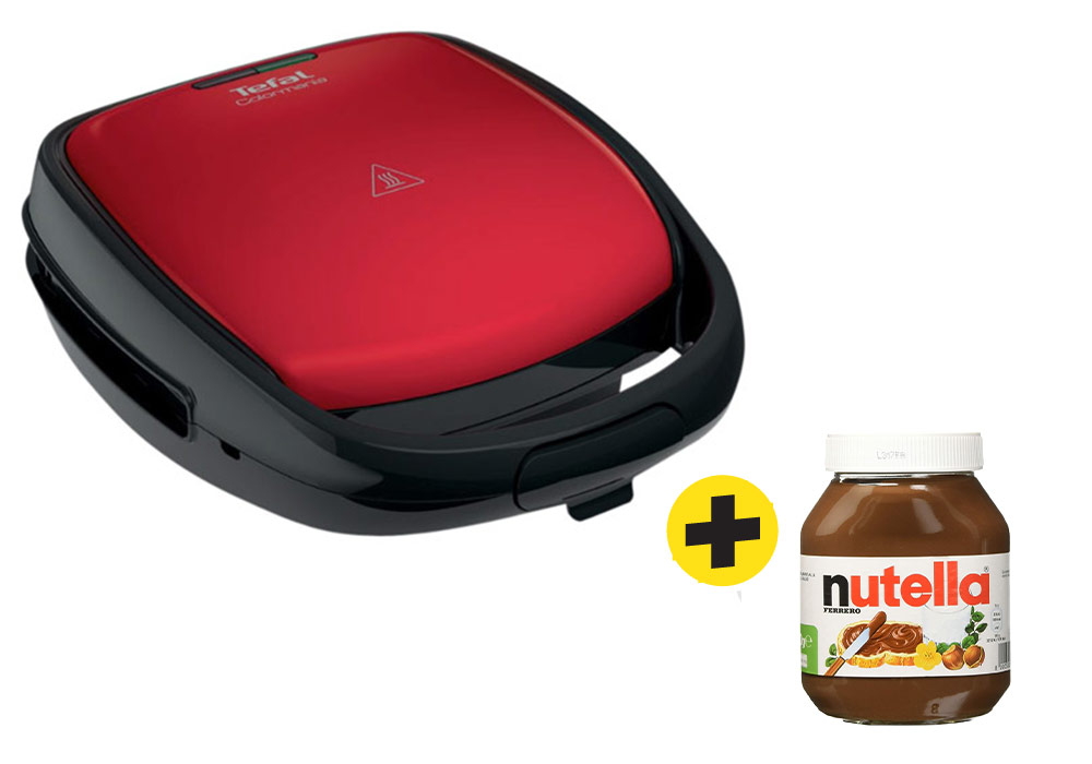 Gaufrier et Croque Monsieur Snack Time Colormania Tefal (SW3415) + 1 Pot de Nutella Offert Cuisine Votre Magasin de Meuble et Électroménager à La Réunion !