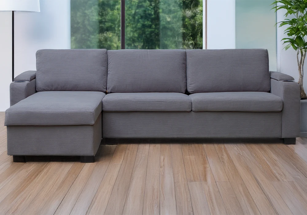 Salon d’Angle Convertible Réversible avec Matelas Zaris Angles Votre Magasin de Meuble et Électroménager à La Réunion !