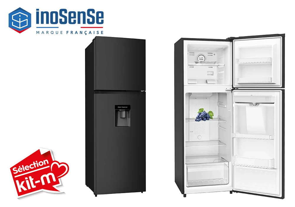 Réfrigérateur 2 Portes InoSense (KD-208FW) Électroménager Votre Magasin de Meuble et Électroménager à La Réunion !