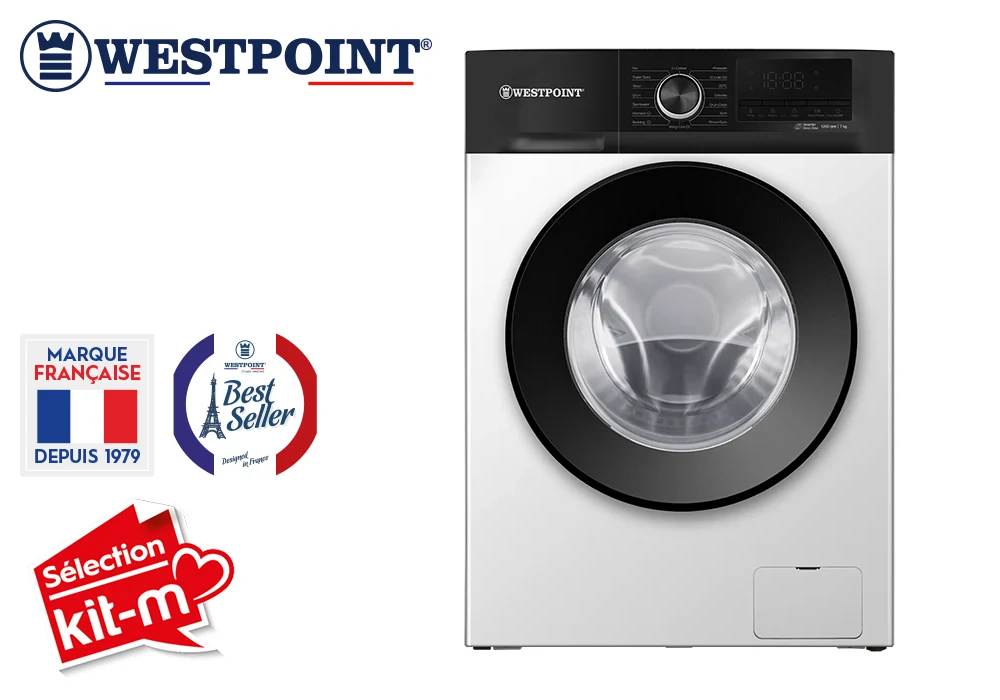 Lave-Linge 7KG Direct Drive Sans Courroie Westpoint (WMT-712B24) Électroménager Votre Magasin de Meuble et Électroménager à La Réunion !