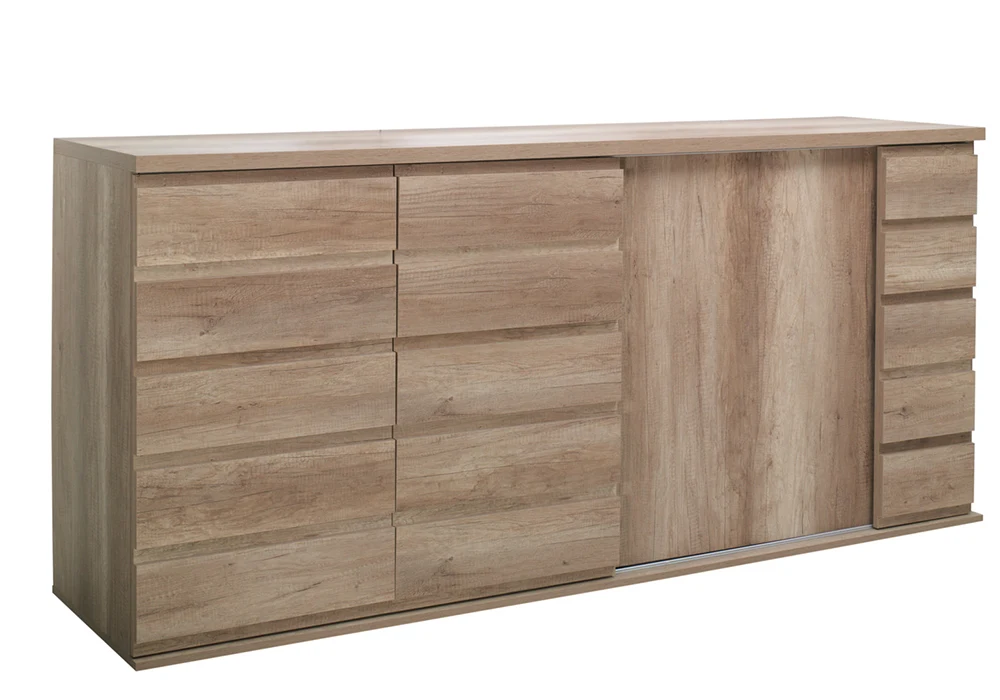 Buffet Bas 2 Portes 3 Portes Coulissantes (Collection Miro) Meubles Votre Magasin de Meuble et Électroménager à La Réunion !