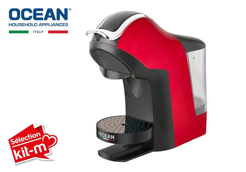 Cafetière Multi-Capsules avec Réglages Tactiles Ocean (OCMCM1410TCN/TCR/TCC) Boissons (Café, Thé, Jus) Votre Magasin de Meuble et Électroménager à La Réunion !