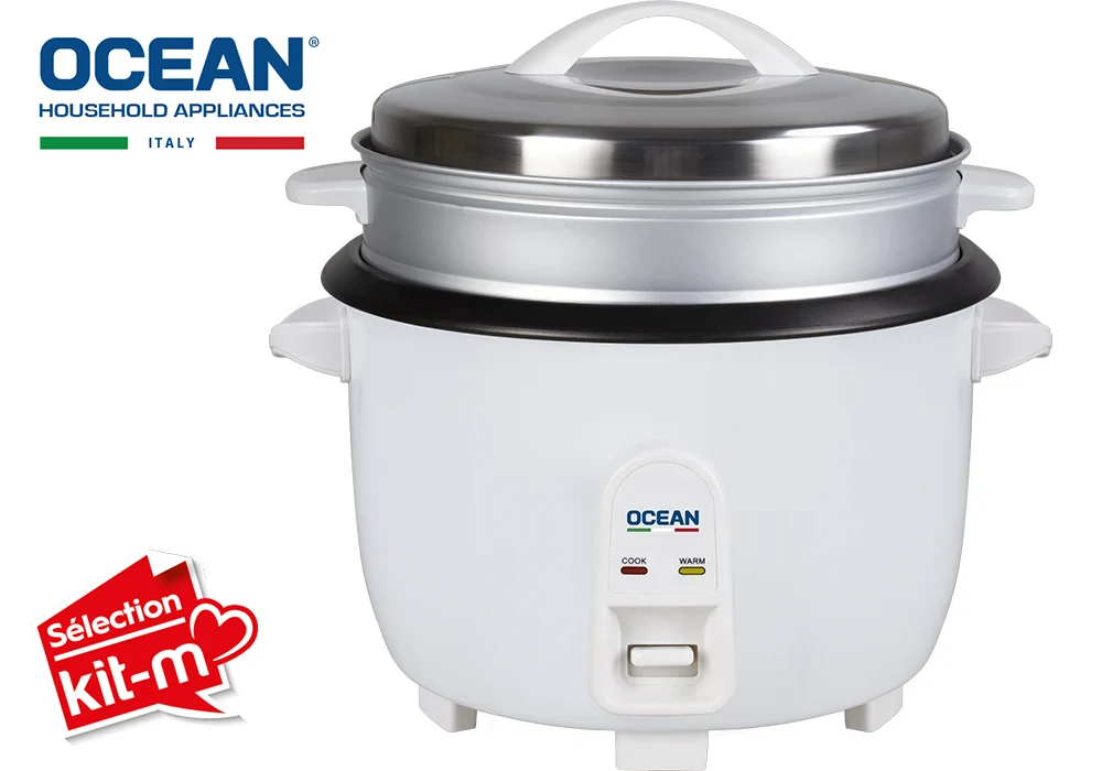 Cuiseur à Riz Blanc 3,6L Ocean (OCRCR3613WX) Cuisine Votre Magasin de Meuble et Électroménager à La Réunion !