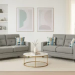 Salon 3 Places +2 Places Gris Clair Sily