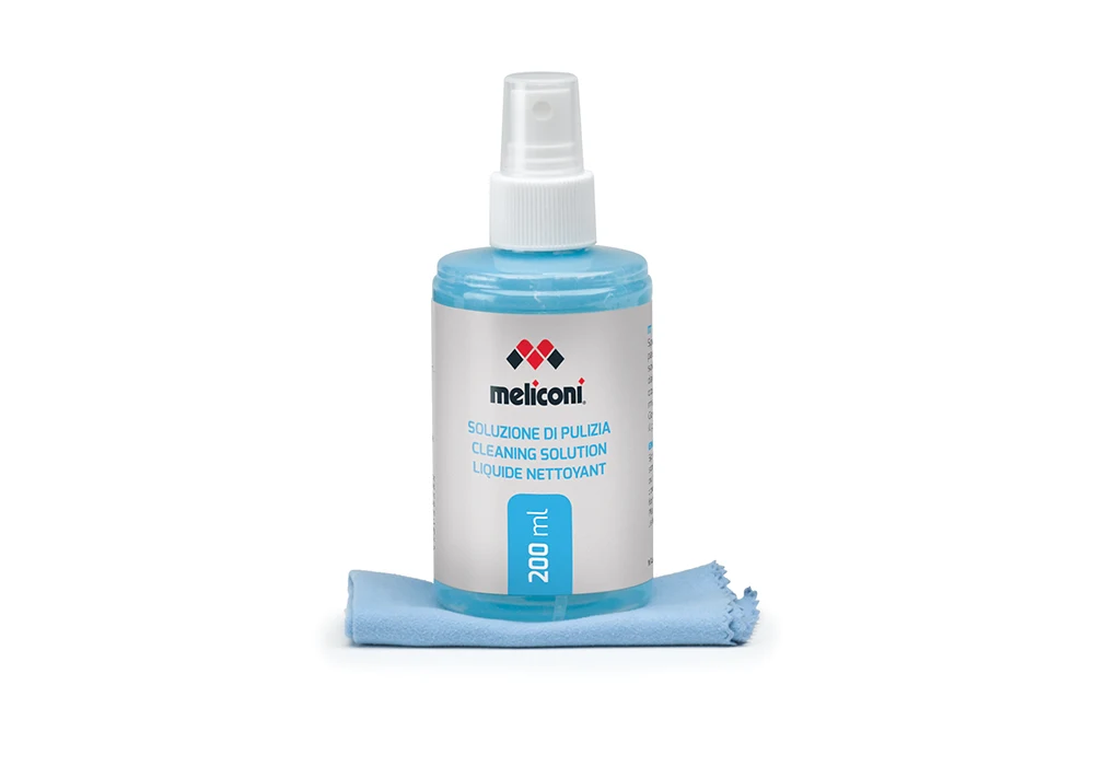 Nettoyant pour Écran 200ML + Chiffon Microfibre C200 Meliconi (621001) Accessoires Votre Magasin de Meuble et Électroménager à La Réunion !