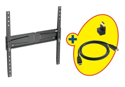 Pack Support Mural + Câble HDMI Pack VESA 400 FIXE Meliconi (920022) Accessoires Votre Magasin de Meuble et Électroménager à La Réunion !