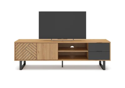 Meuble TV 2 Portes 2 Tiroirs (Collection Madona) Meubles Votre Magasin de Meuble et Électroménager à La Réunion !