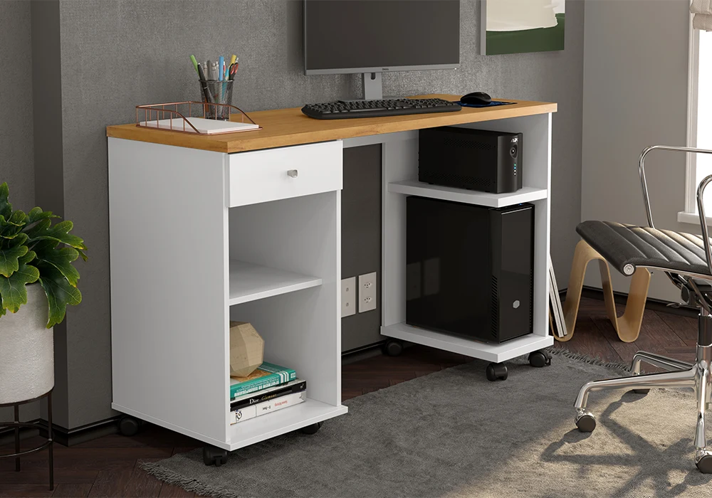 Bureau 1 Tiroir avec Roulettes Million Bureaux Votre Magasin de Meuble et Électroménager à La Réunion !