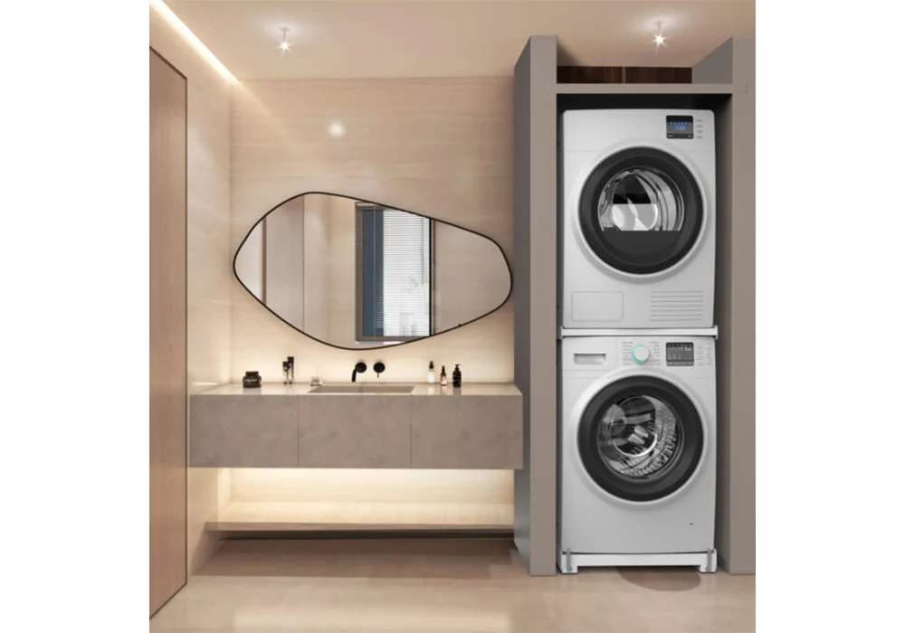 Kit de Superposition avec Base Mobile Anti-Vibrations pour Lave-linge et Sèche-linge Moving Tower Meliconi (656147) Électroménager Votre Magasin de Meuble et Électroménager à La Réunion !