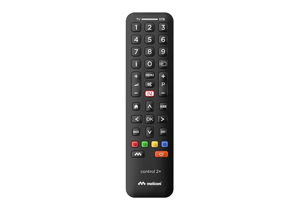 Télécommande Universelle 2en1 pour TV + Décodeur TNT ou Satellite Control 2+ Meliconi (808038) Accessoires Votre Magasin de Meuble et Électroménager à La Réunion !
