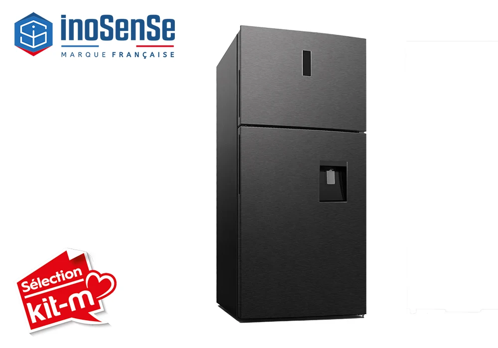 Réfrigérateur 2 Portes Inox 483L InoSense (KD-500FWE) Électroménager Votre Magasin de Meuble et Électroménager à La Réunion !