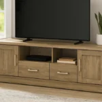 Meuble TV 2 Portes 2 Tiroirs (Collection Catherine)