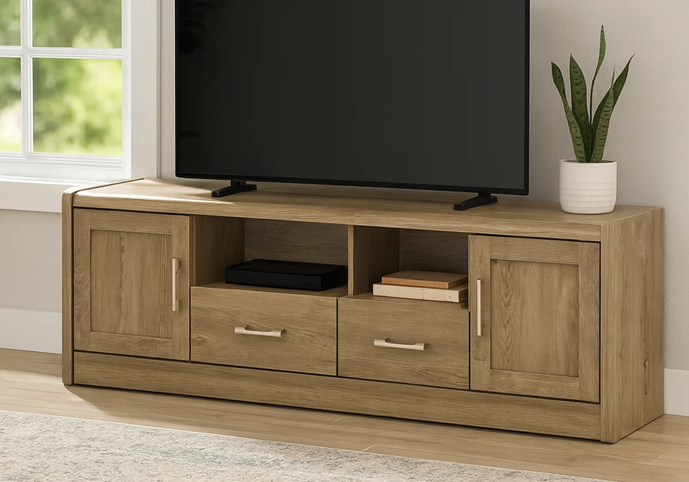 Meuble TV 2 Portes 2 Tiroirs (Collection Catherine) Meubles Votre Magasin de Meuble et Électroménager à La Réunion !