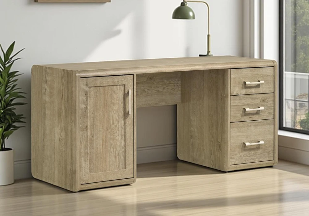 Bureau 1 Porte 3 Tiroirs (Collection Catherine) Bureaux Votre Magasin de Meuble et Électroménager à La Réunion !