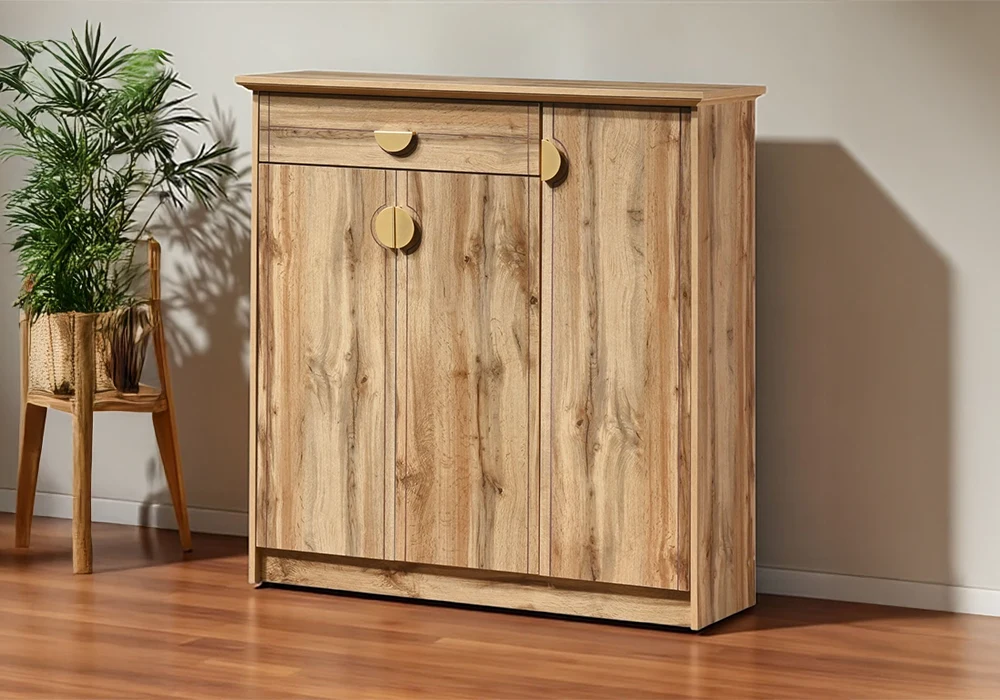 Meuble à Chaussures 3 Portes 1 Tiroir (Collection Carry) Meubles Votre Magasin de Meuble et Électroménager à La Réunion !