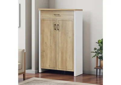 Meuble à Chaussures 2 Portes 1 Tiroir (Collection Bianca) Meubles Votre Magasin de Meuble et Électroménager à La Réunion !