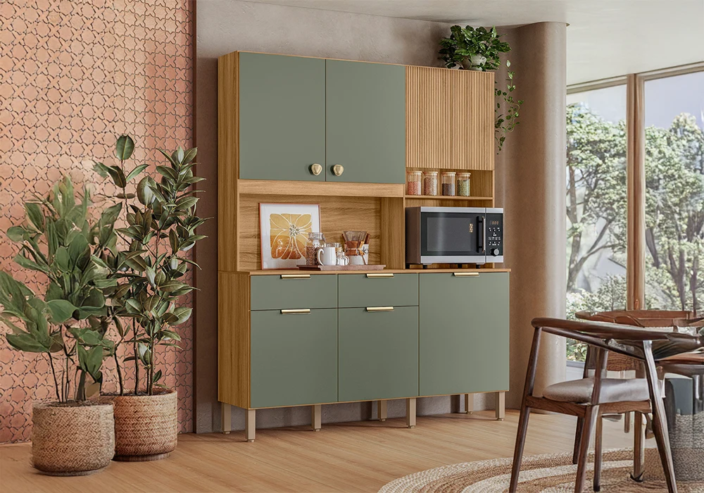 Buffet de Cuisine 7 Portes 2 Tiroirs Yara Ensembles Cuisine Votre Magasin de Meuble et Électroménager à La Réunion !