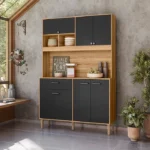 Buffet de Cuisine 6 Portes 1 Tiroir Erva Doce