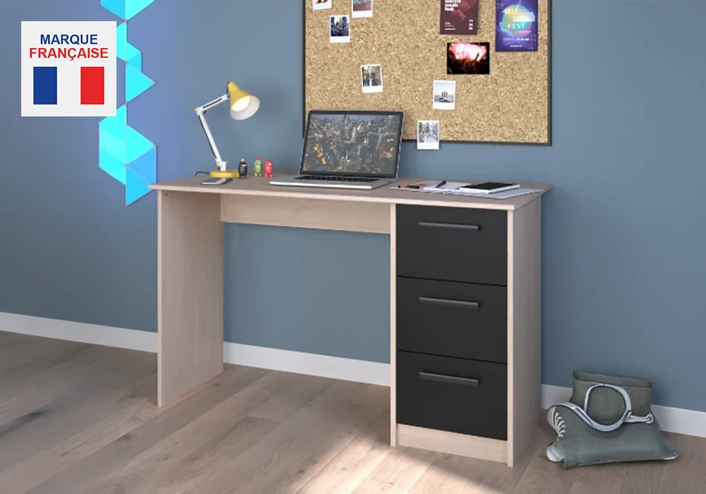 Bureau 3 Tiroirs Infinity Bureaux Votre Magasin de Meuble et Électroménager à La Réunion !