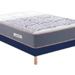 Sommier Tapissier Stylo 140x190cm avec 4 Pieds Hubert Merinos