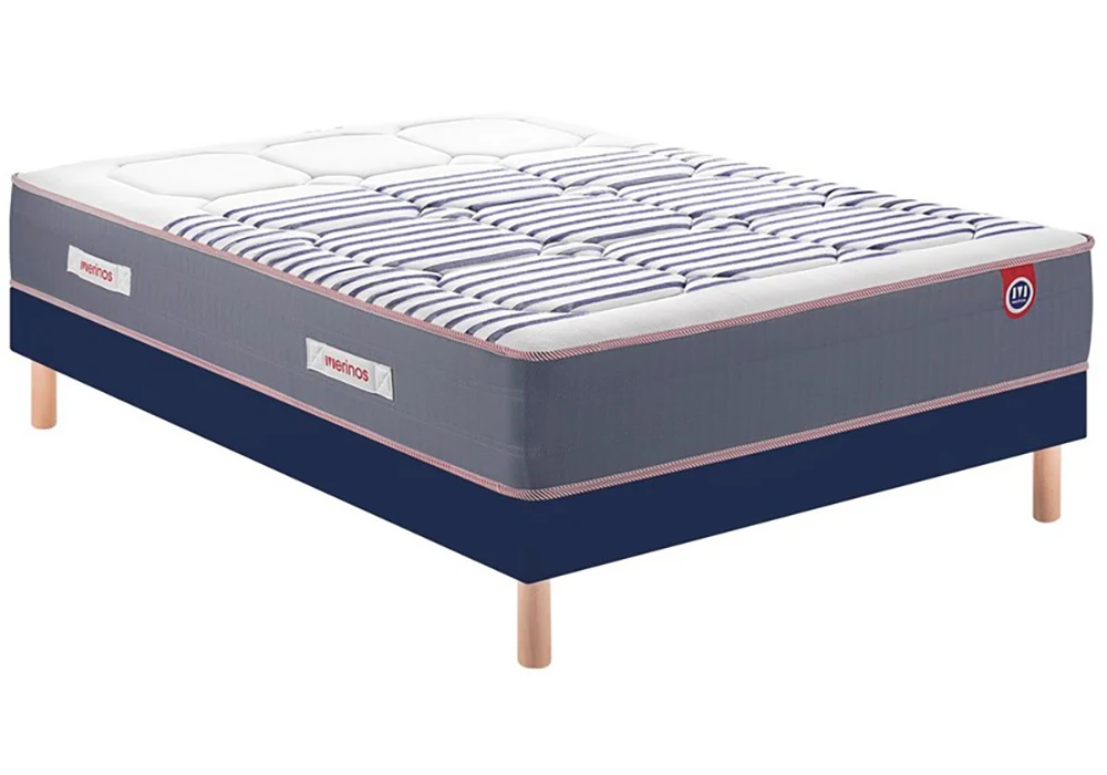 Sommier Tapissier Stylo 140x190cm avec 4 Pieds Hubert Merinos Matelas & Sommiers Votre Magasin de Meuble et Électroménager à La Réunion !