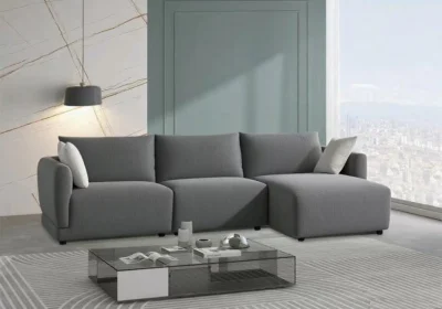 Salon d'Angle Gris Denise