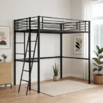Lit Mezzanine avec Bureau 140x190cm Jozen