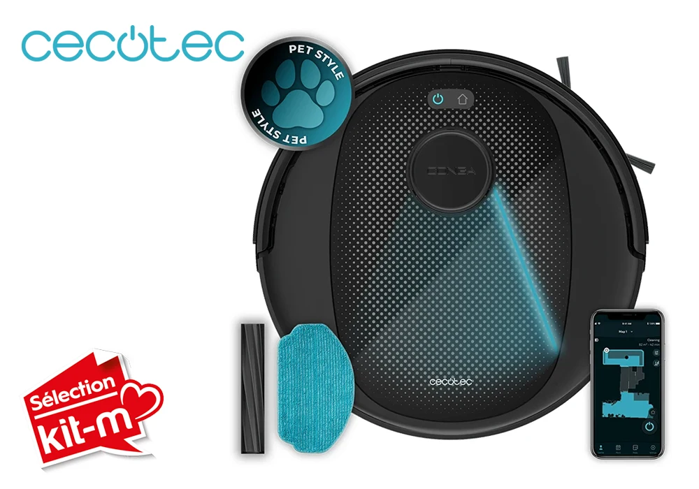 Aspirateur Robot Laveur Laser Conga 7690 Immortal Max Cecotec (A01_EU01_107139) Nettoyage Votre Magasin de Meuble et Électroménager à La Réunion !