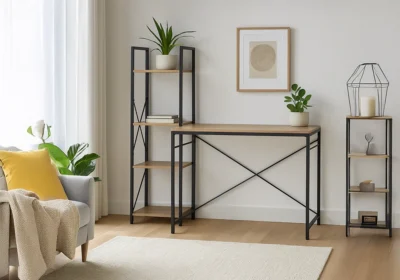 Bureau avec Étagère Blish Bureaux Votre Magasin de Meuble et Électroménager à La Réunion !