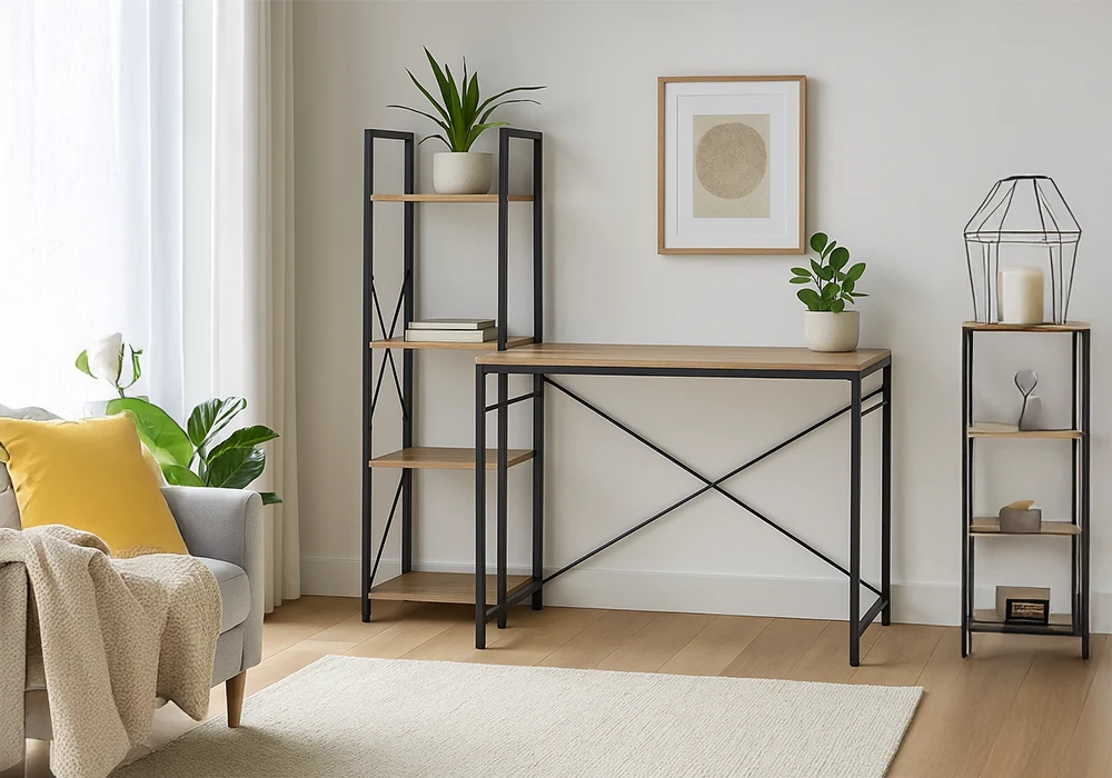 Bureau avec Étagère Blish Bureaux Votre Magasin de Meuble et Électroménager à La Réunion !