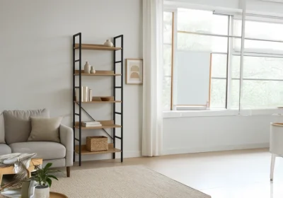 Bibliothèque 5 Étagères Blish Meubles Votre Magasin de Meuble et Électroménager à La Réunion !