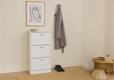 Meuble à Chaussures 3 Abattants Milo