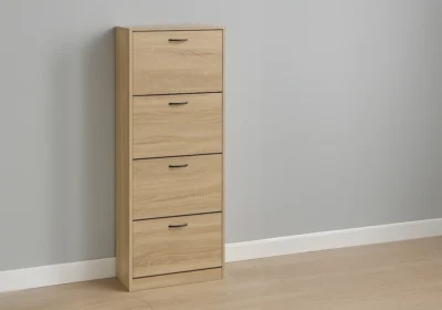 Meuble à Chaussures 4 Abattants Milo