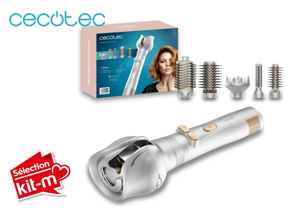 Brosse Soufflante Rotative CeramicCare 6in1 Gyro Cecotec (1000) Petits Électroménagers Votre Magasin de Meuble et Électroménager à La Réunion !
