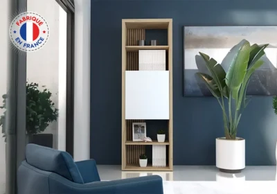 Bibliothèque 1 Porte (Collection Castel) Meubles Votre Magasin de Meuble et Électroménager à La Réunion !