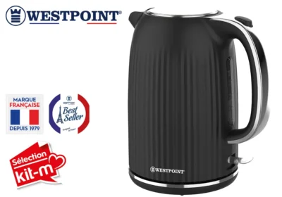 Bouilloire Électrique 1,7 Litres ﻿DARKVIBE Line Westpoint (WKTH-172225.PN) Boissons (Café, Thé, Jus) Votre Magasin de Meuble et Électroménager à La Réunion !